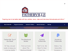 Tablet Screenshot of fatherville.com